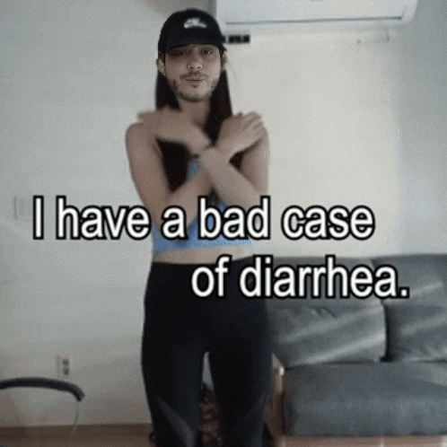 Bearded Man I Have Bad Case Diarrhea