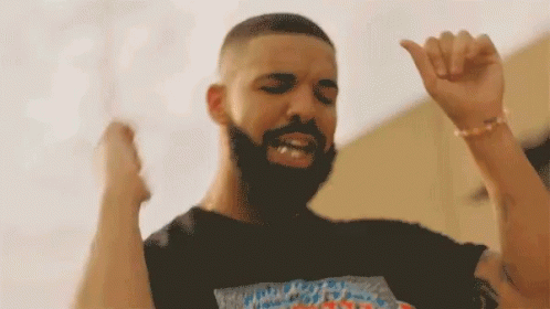 Bearded Man in Black Floral Print Shirt