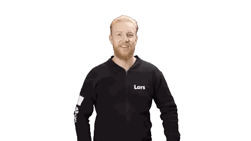 Bearded Man in Black Jacket Saying Lars