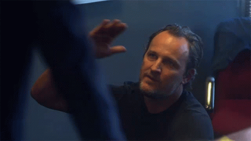 Bearded Man in Black Shirt