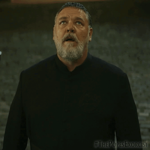 Bearded Man in Black Shirt Popes Exorcist