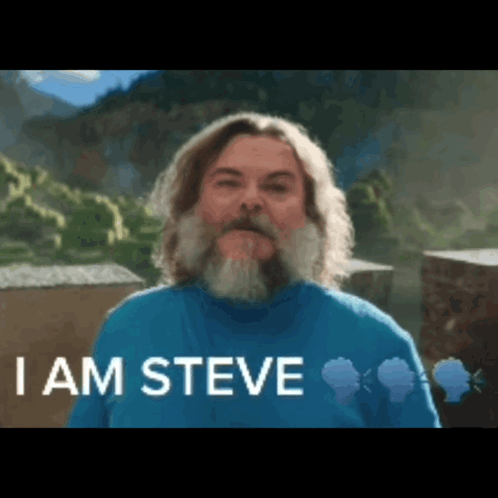Bearded Man In Blue Shirt I Am Steve GIF