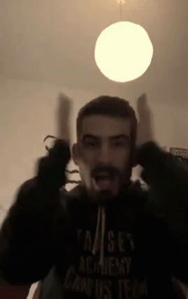 Bearded Man in Campus Team Hoodie