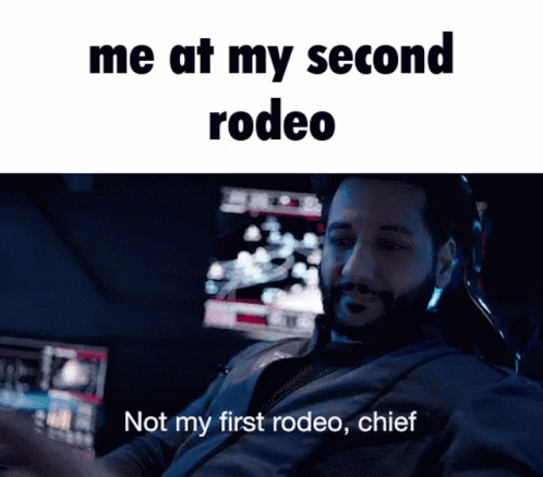 Bearded Man in Car Me at My Second Rodeo