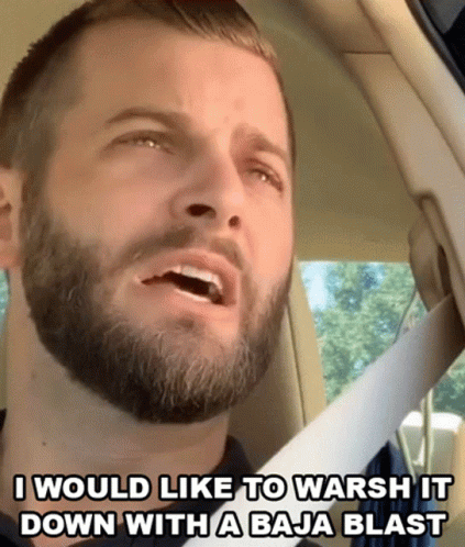 Bearded Man in Car Says I Would Like to Warsh