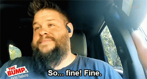 Bearded Man in Car So Fine Fine