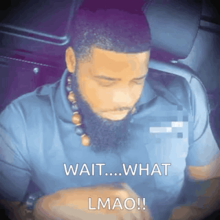 Bearded Man In Car Wait What Lmao GIF