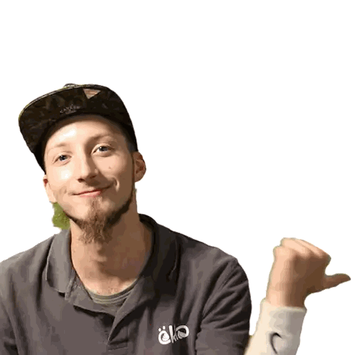 Bearded Man in ELO Shirt and Hat