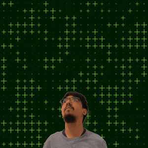 Bearded Man In Glasses Looking Up At Number 0 GIF