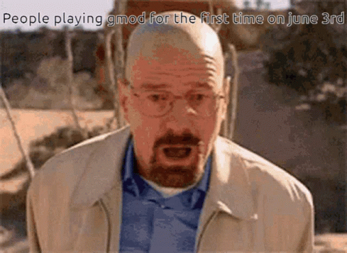 Bearded Man in Glasses Playing Gmod June 3rd