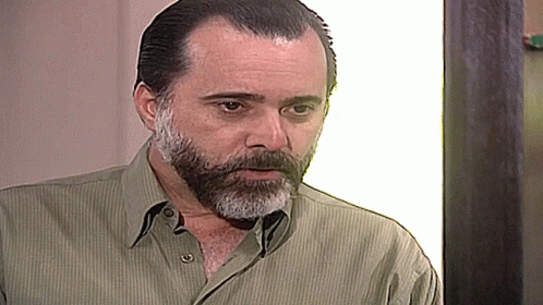 Bearded Man In Green Shirt GIF
