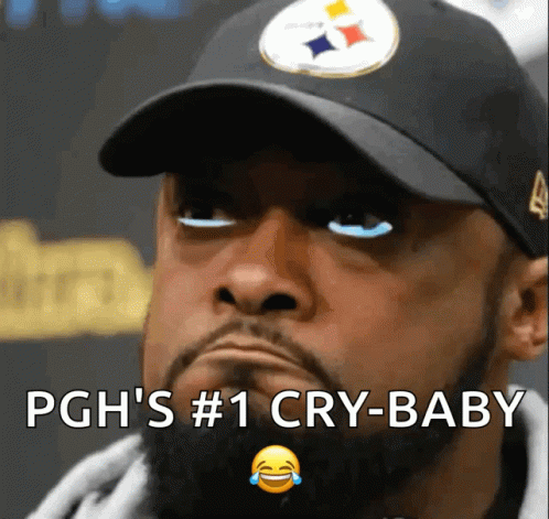 Bearded Man In Hat Saying Pgh's #1 Cry-Baby GIF