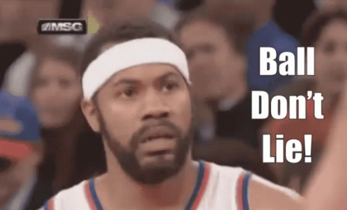 Bearded Man in Headband Says Ball Don't Lie