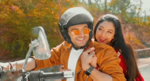Bearded Man in Helmet and Sunglasses Says Let's Go