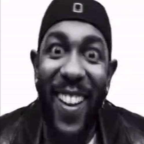 Bearded Man in Leather Jacket Smiling