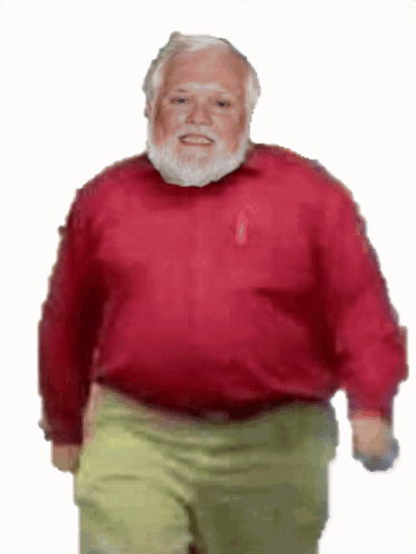 Bearded Man In Red Shirt GIF