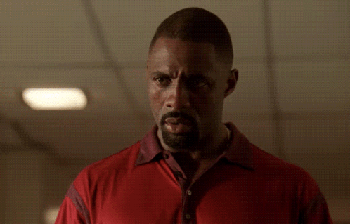Bearded Man in Red Shirt Looking at Camera