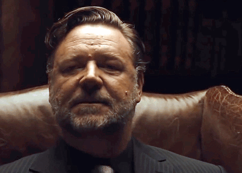 Bearded Man in Suit Eyes Closed