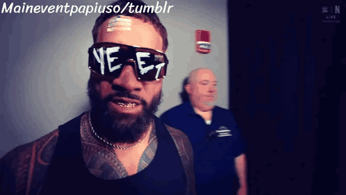 Bearded Man In Sunglasses With Ye GIF