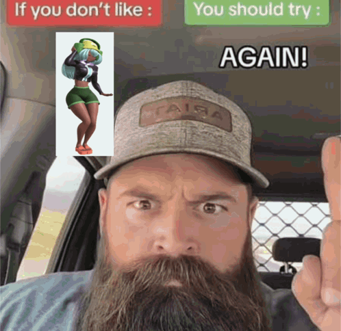 Bearded Man in Taiba Hat Thumbs Up