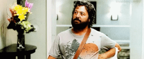 Bearded Man In Tree T-Shirt GIF