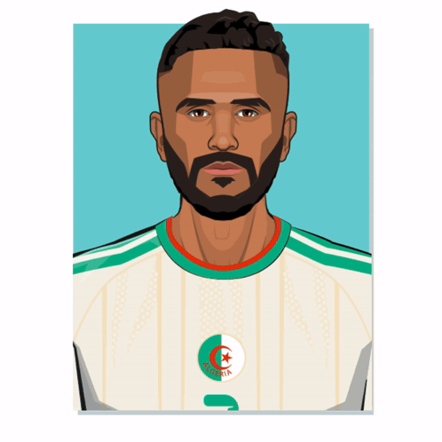 Bearded Man in White and Green Striped Shirt