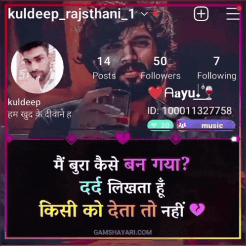 Bearded Man Kuldeep GIF