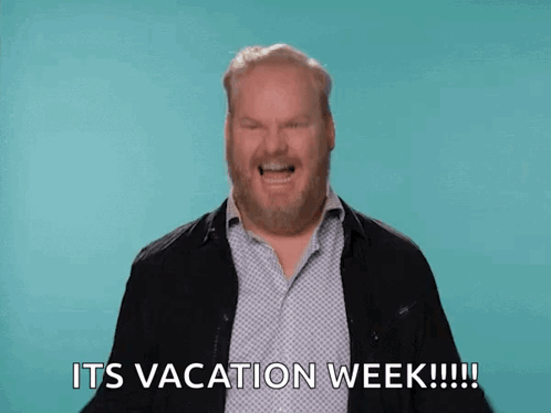 Bearded Man Laughing Its Vacation Week