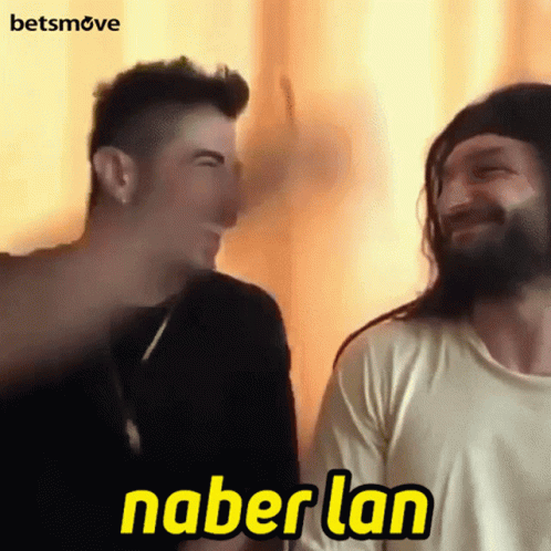 Bearded Man Laughing Next to Man With Naberlan