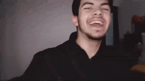 Bearded Man Laughing
