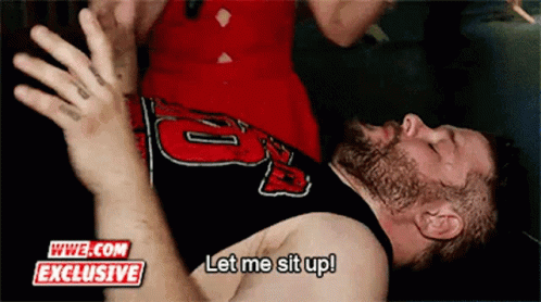 Bearded Man Laying on Ground Let Me Sit Up