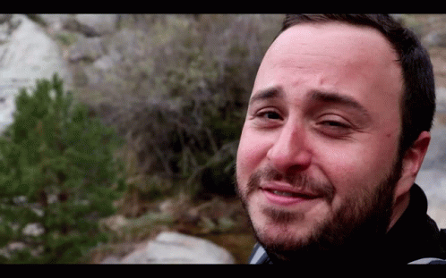 Bearded Man Looking at Camera