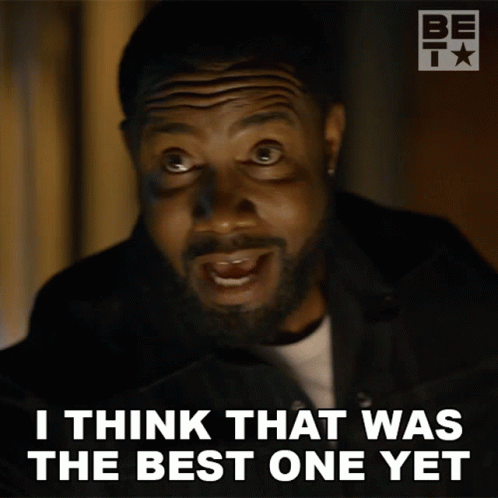 Bearded Man Making Face Saying Best One Yet