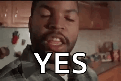Bearded Man Making Face Saying Yes