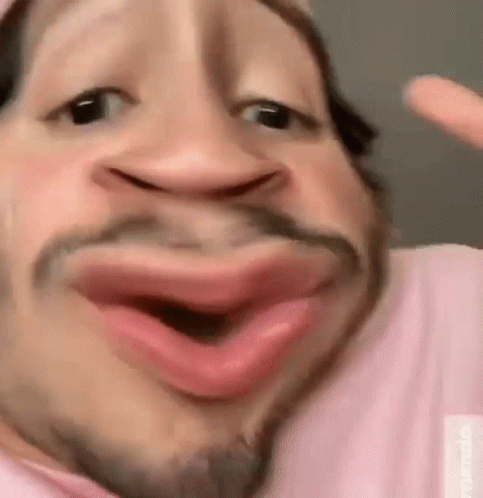 Bearded Man Making Funny Face GIF