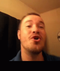 Bearded Man Making Funny Face