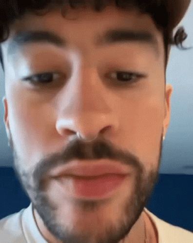 Bearded Man Making Funny Face
