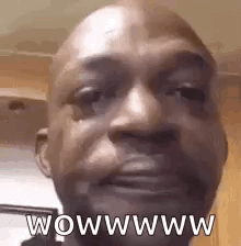 Bearded Man Making Funny Face Saying Wowwww GIF