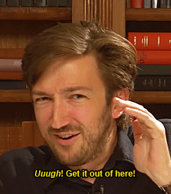 Bearded Man Making Funny Face Says Uugh Get It Out Of Here GIF