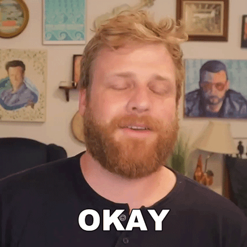 Bearded Man Making OK Sign GIF