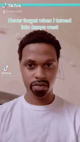 Bearded Man Making TikTok About Kanye West