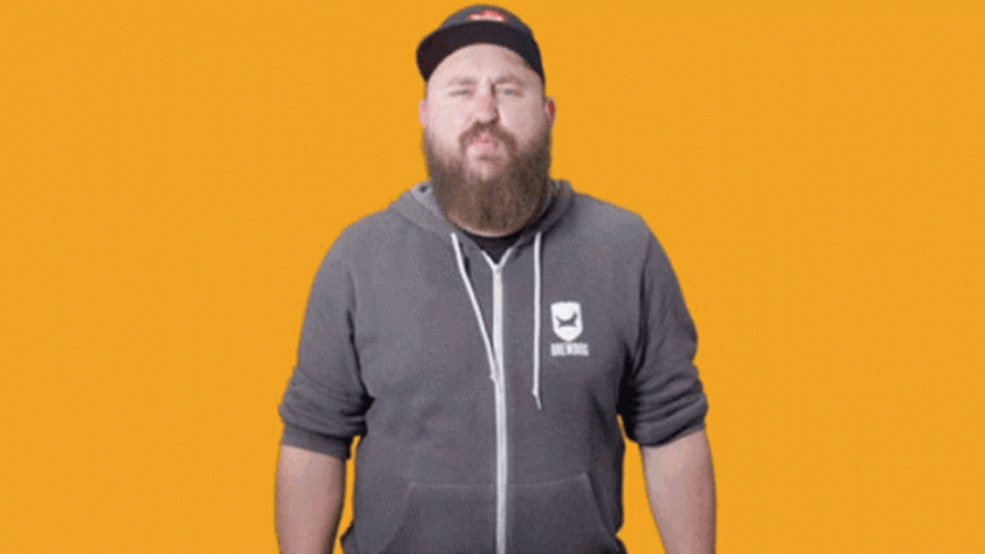 Bearded Man More Power GIF