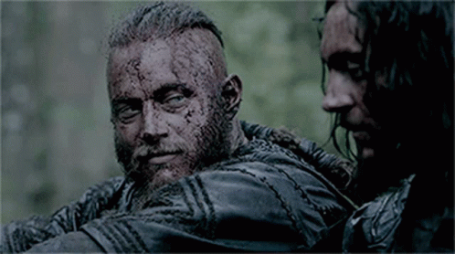 Bearded Man Next To Man In Leather Jacket GIF
