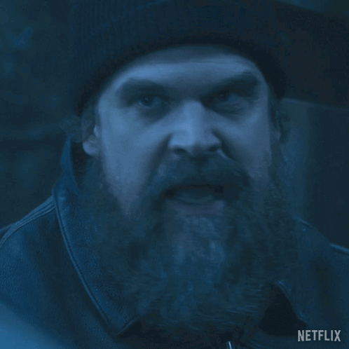 Bearded Man on Netflix Poster