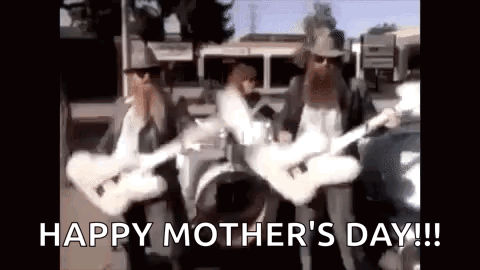Bearded Man Playing Guitar With Drummer GIF