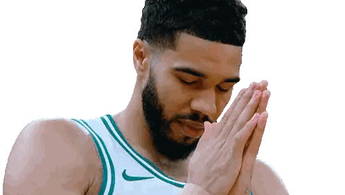 Bearded Man Praying in Nike Jersey