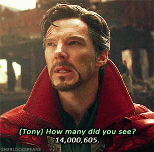 Bearded Man Red Coat Asks Tony How Many GIF