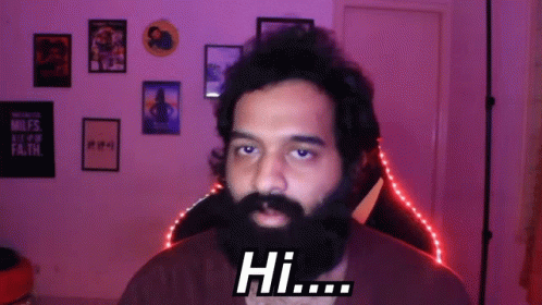 Bearded Man Saying Hi