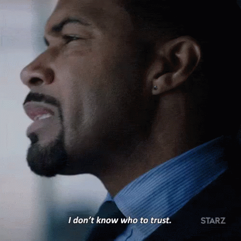 Bearded Man Saying I Don't Know Who To Trust GIF