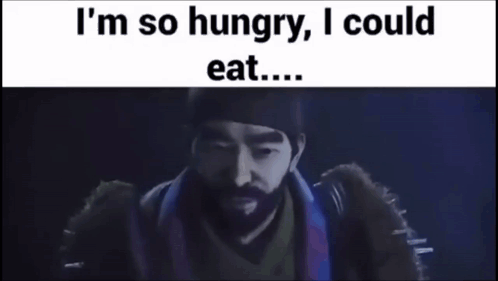 Bearded Man Saying I'm So Hungry